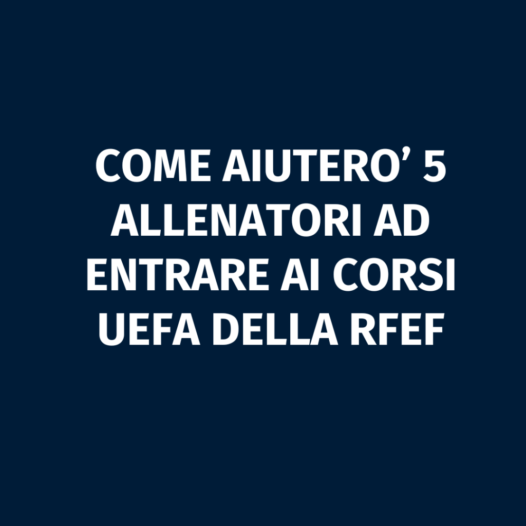 diventare allenatore di calcio